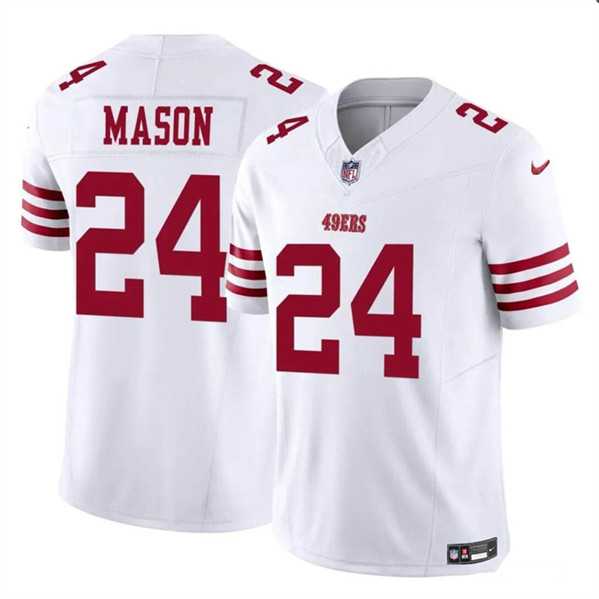 Men & Women & Youth San Francisco 49ers #24 Jordan Mason White 2023 F.U.S.E. Football Stitched Jersey